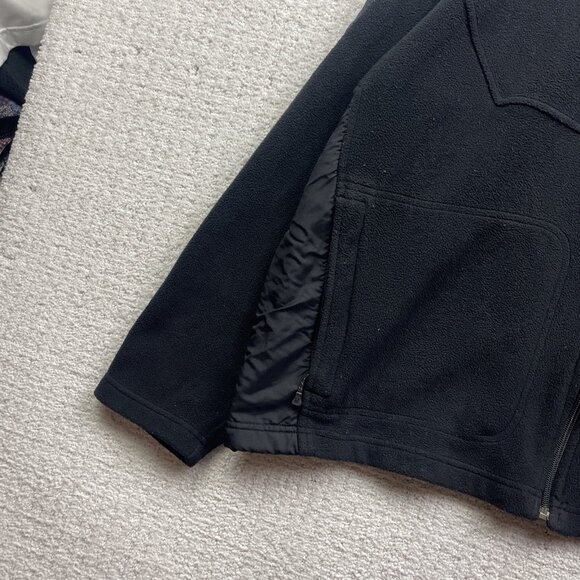 Spyder Full Zip Jacket Mens Polar Fleece Black Pockets Outdoors Utilitywear Read - Picture 3 of 13